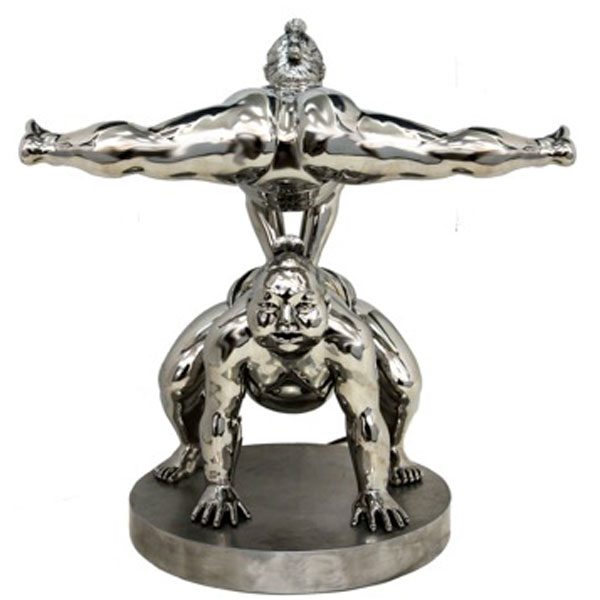 Sculpture sumo steel - Leapfrog - Irina Daylene