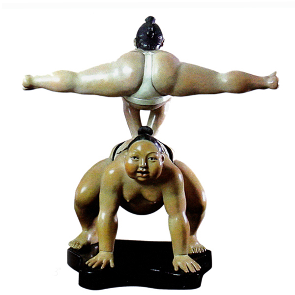 Sumo Sculpture bronze - Leapfrog - Irina Daylene