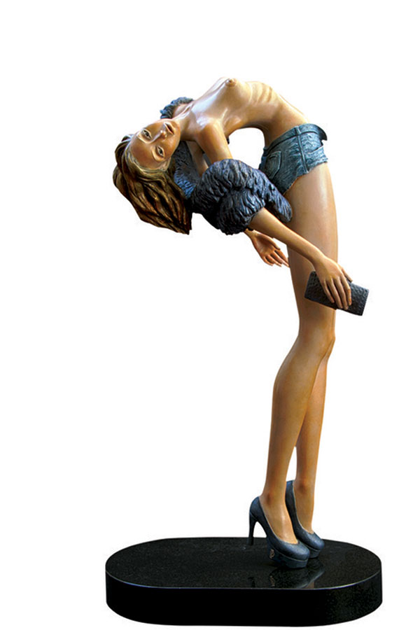 Contemporary bronze sculpture - Elegance - Irina Daylene