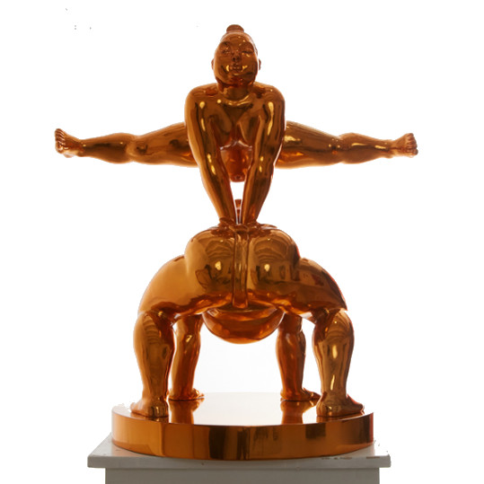 Sumo Sculpture gold - Leapfrog - Irina Daylene